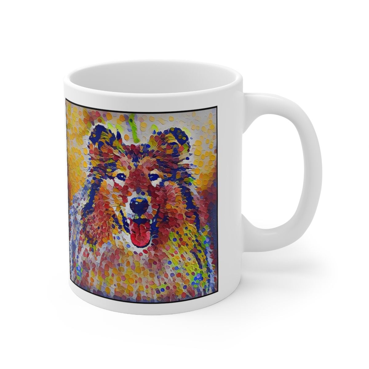Picture of Rough Collie-Party Confetti Mug