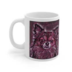 Picture of Chihuahua Long Hair-Plump Wine Mug