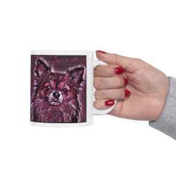 Picture of Chihuahua Long Hair-Plump Wine Mug