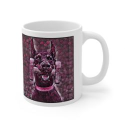 Picture of Doberman cropped-Plump Wine Mug