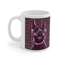 Picture of Doberman cropped-Plump Wine Mug
