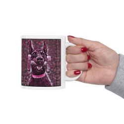 Picture of Doberman cropped-Plump Wine Mug