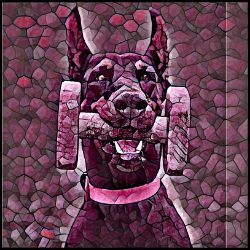 Picture of Doberman cropped-Plump Wine Mug