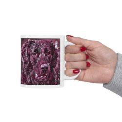 Picture of Flat Coated Retriever-Plump Wine Mug