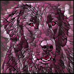 Picture of Flat Coated Retriever-Plump Wine Mug