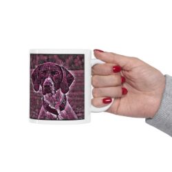 Picture of German Shorthaired Pointer-Plump Wine Mug