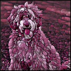 Picture of Labradoodle-Plump Wine Mug