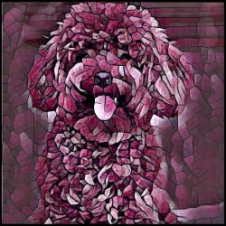 Picture of Miniature Poodle-Plump Wine Mug