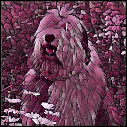 Picture of Old English Sheepdog-Plump Wine Mug