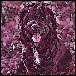 Picture of Portuguese Water Dog-Plump Wine Mug