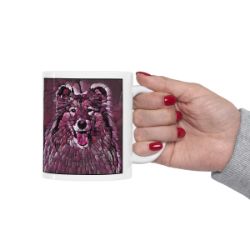 Picture of Rough Collie-Plump Wine Mug