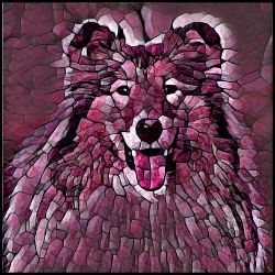 Picture of Rough Collie-Plump Wine Mug