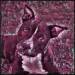 Picture of Staffordshire Bull Terrier-Plump Wine Mug