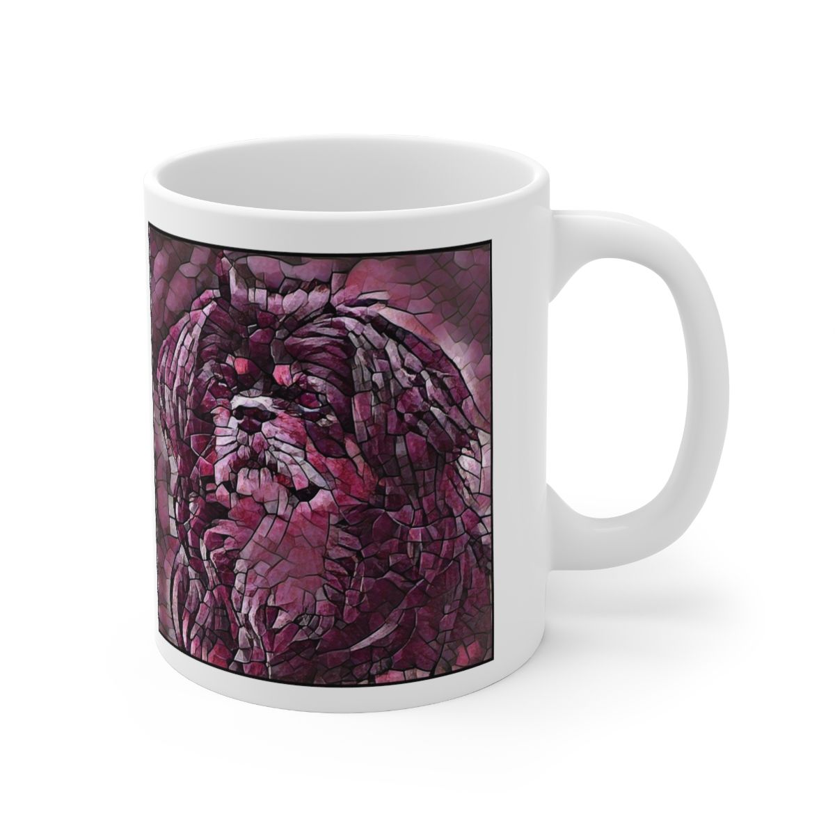 Picture of Tibetan Spaniel-Plump Wine Mug