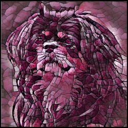 Picture of Tibetan Spaniel-Plump Wine Mug